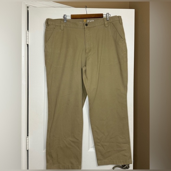 Carhartt Other - Carhartt Relaxed Fit 42 X 30 Khaki Tan Work Office Pants